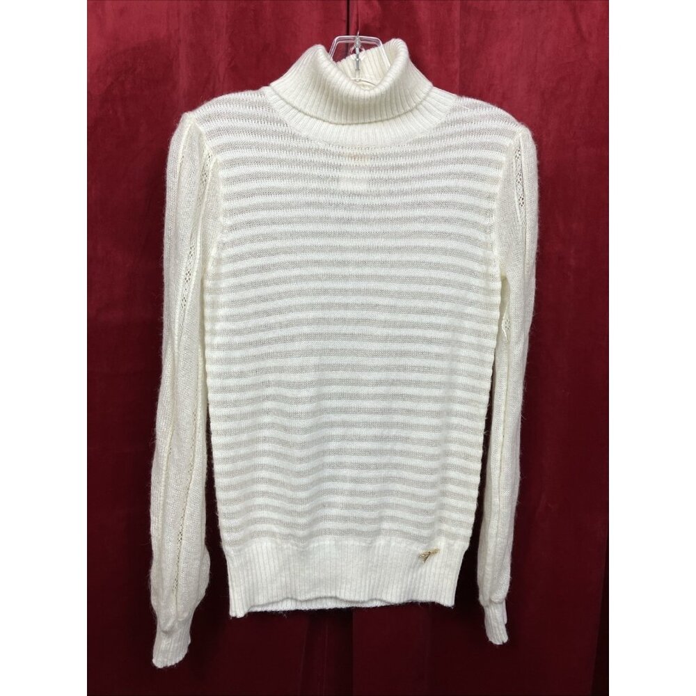 John Galliano French Stripe Roll Collar Sweater